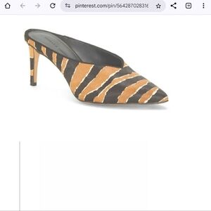 Rebecca Minkoff Black and Tan Mules